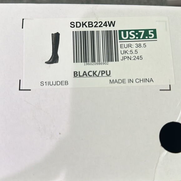 Black Dream Pairs Cowgirl Boots - Picture 4 of 4